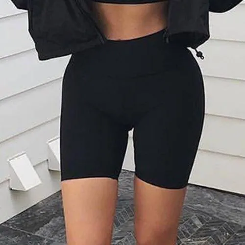 Women High Waist Fitness Sports Biker & Jogging Shorts