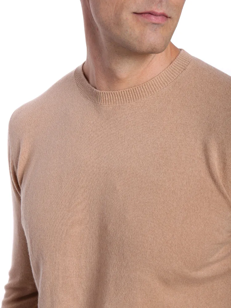 Zainuno Moizni Men's 100% Cashmere Crew Neck Pullover Sweater