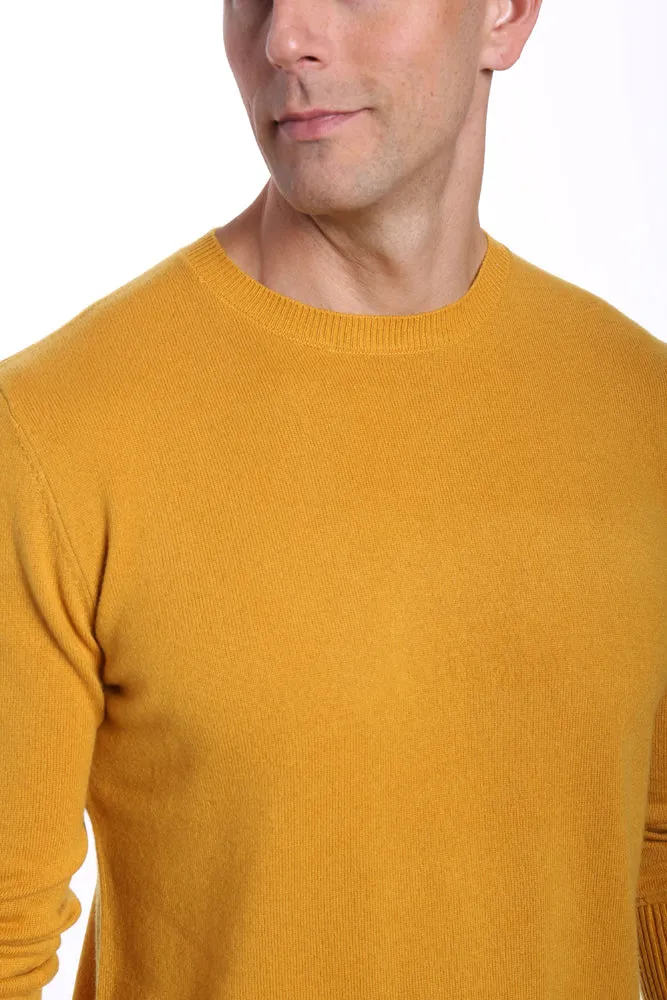 Zainuno Moizni Men's 100% Cashmere Crew Neck Pullover Sweater