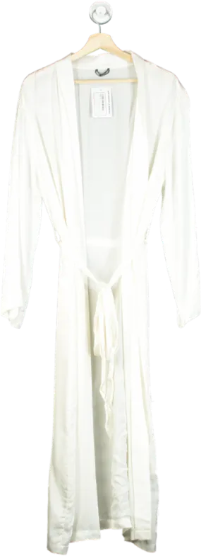 Zara Ltd.Edition Ivory Silky Robe UK M-L