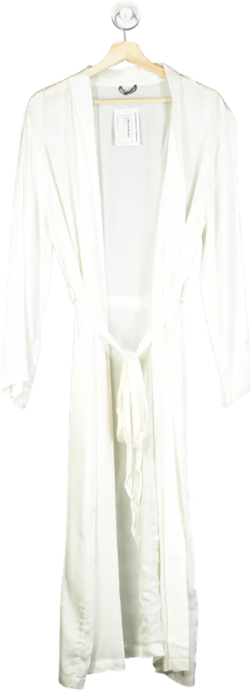 Zara Ltd.Edition Ivory Silky Robe UK M-L