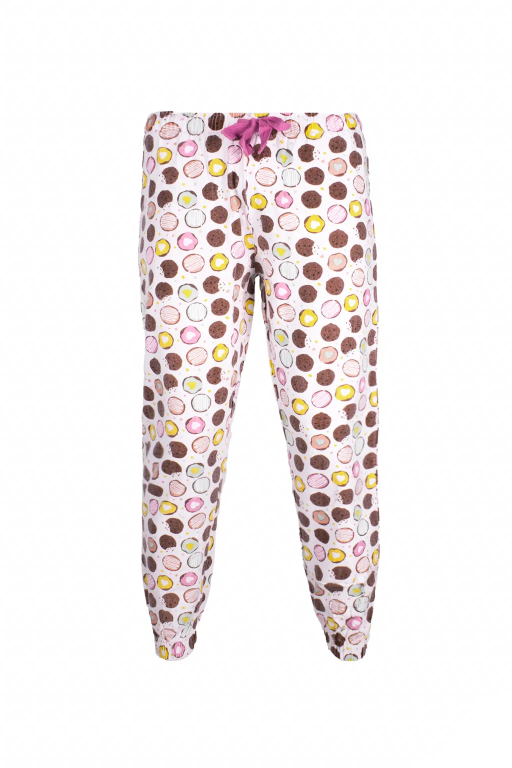 Zivame - Lazy Days Cotton Pajama- off White n Print